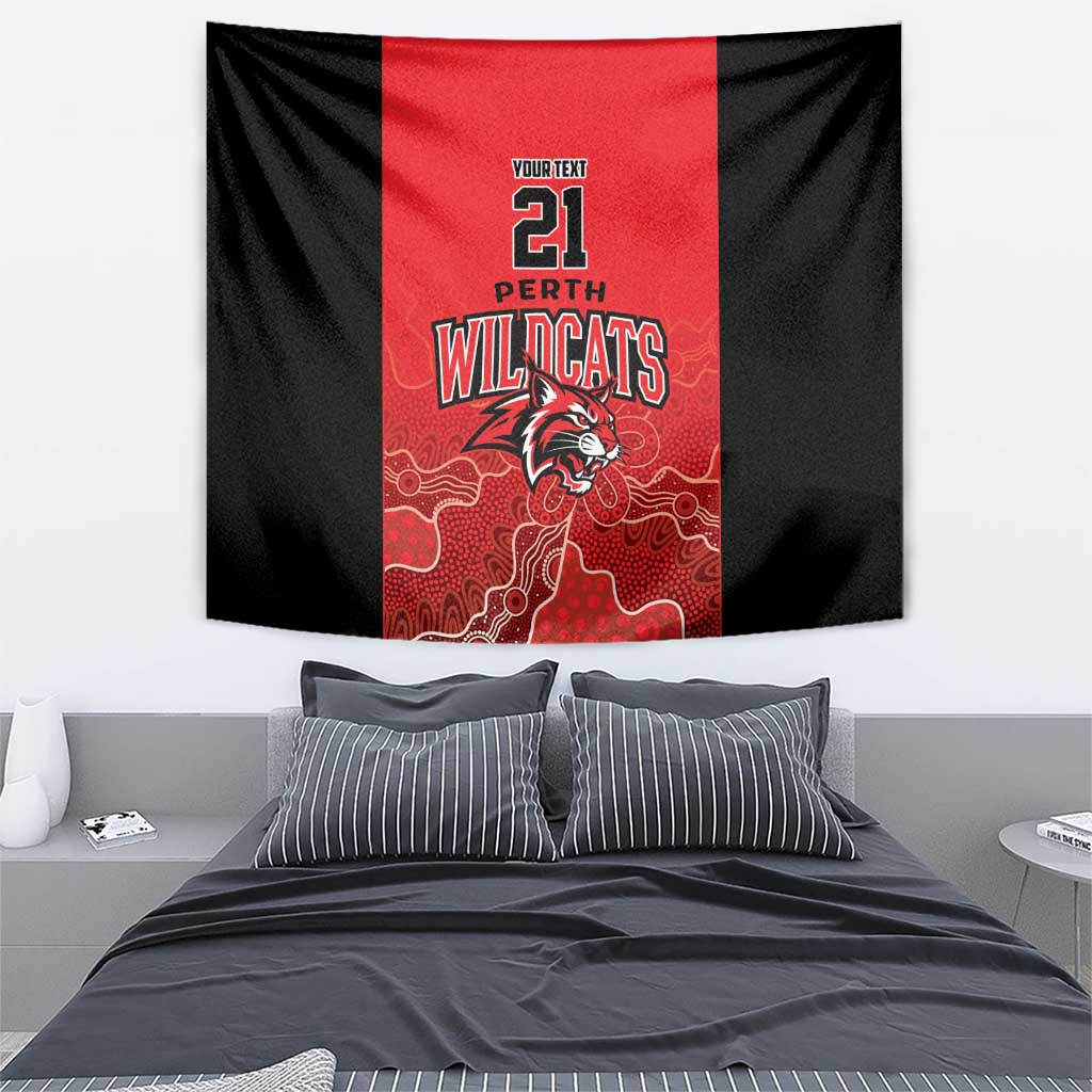 Basketball Custom Perth Tapestry Simple Australian Dot Art - Aussie Hoodie
