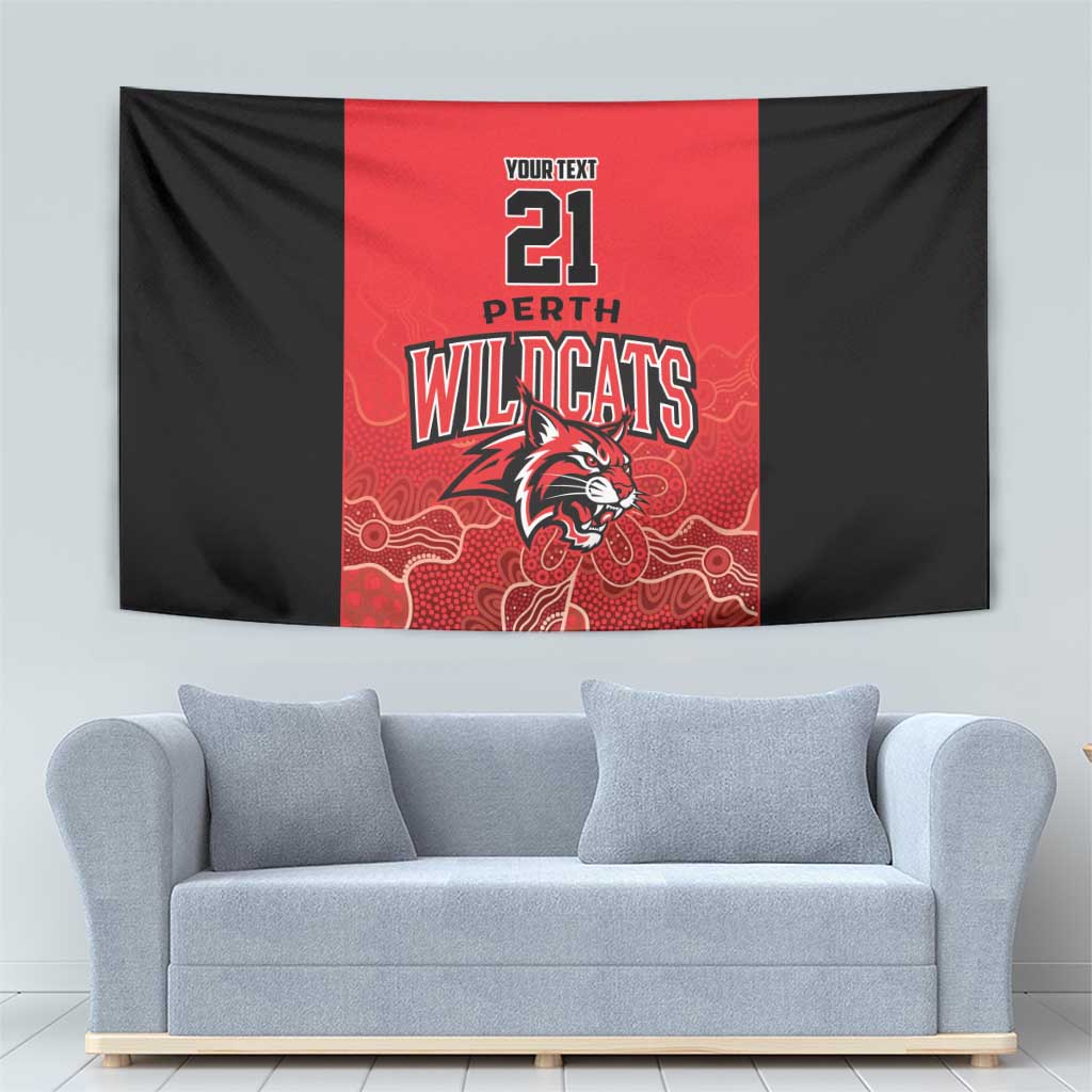 Basketball Custom Perth Tapestry Simple Australian Dot Art - Aussie Hoodie