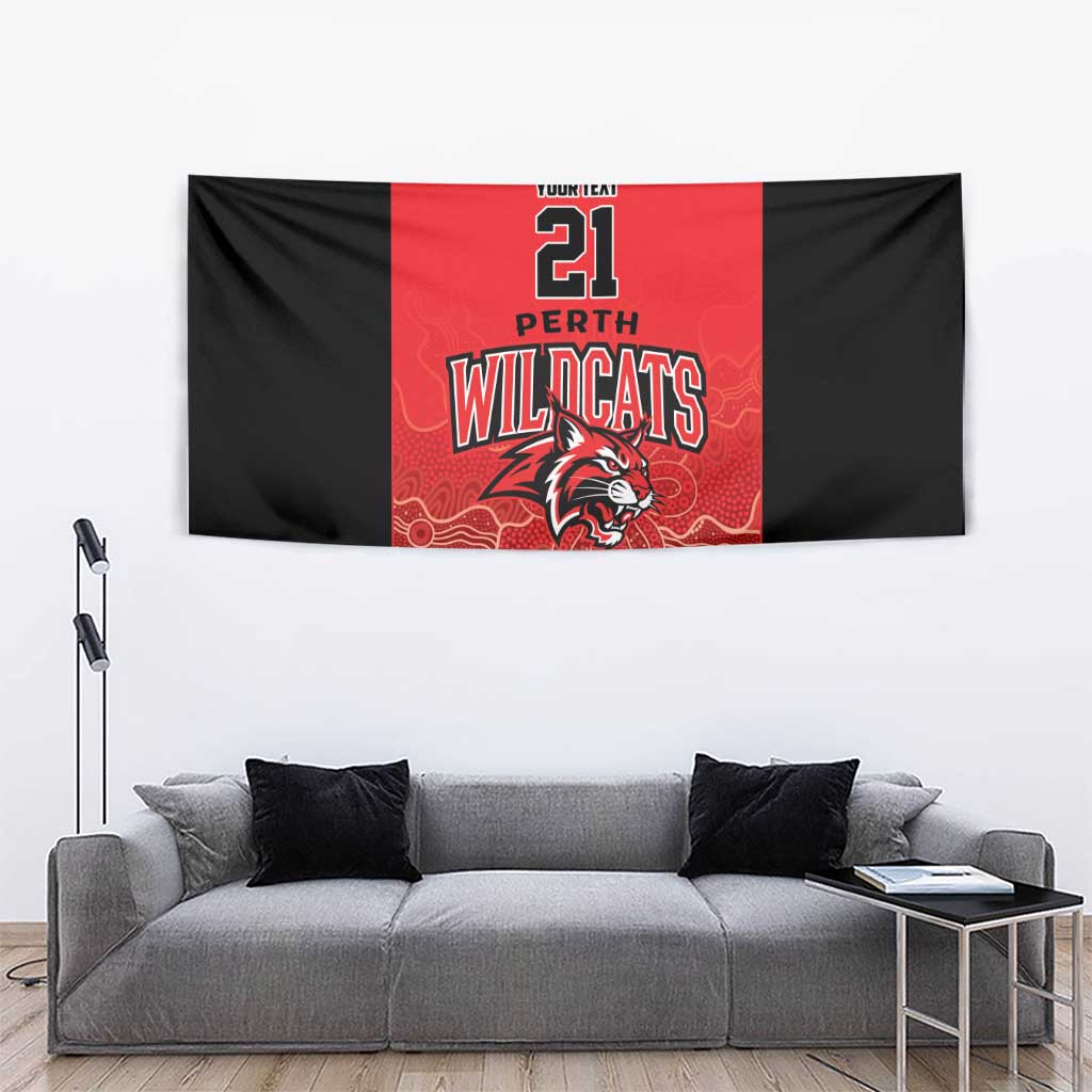 Basketball Custom Perth Tapestry Simple Australian Dot Art - Aussie Hoodie