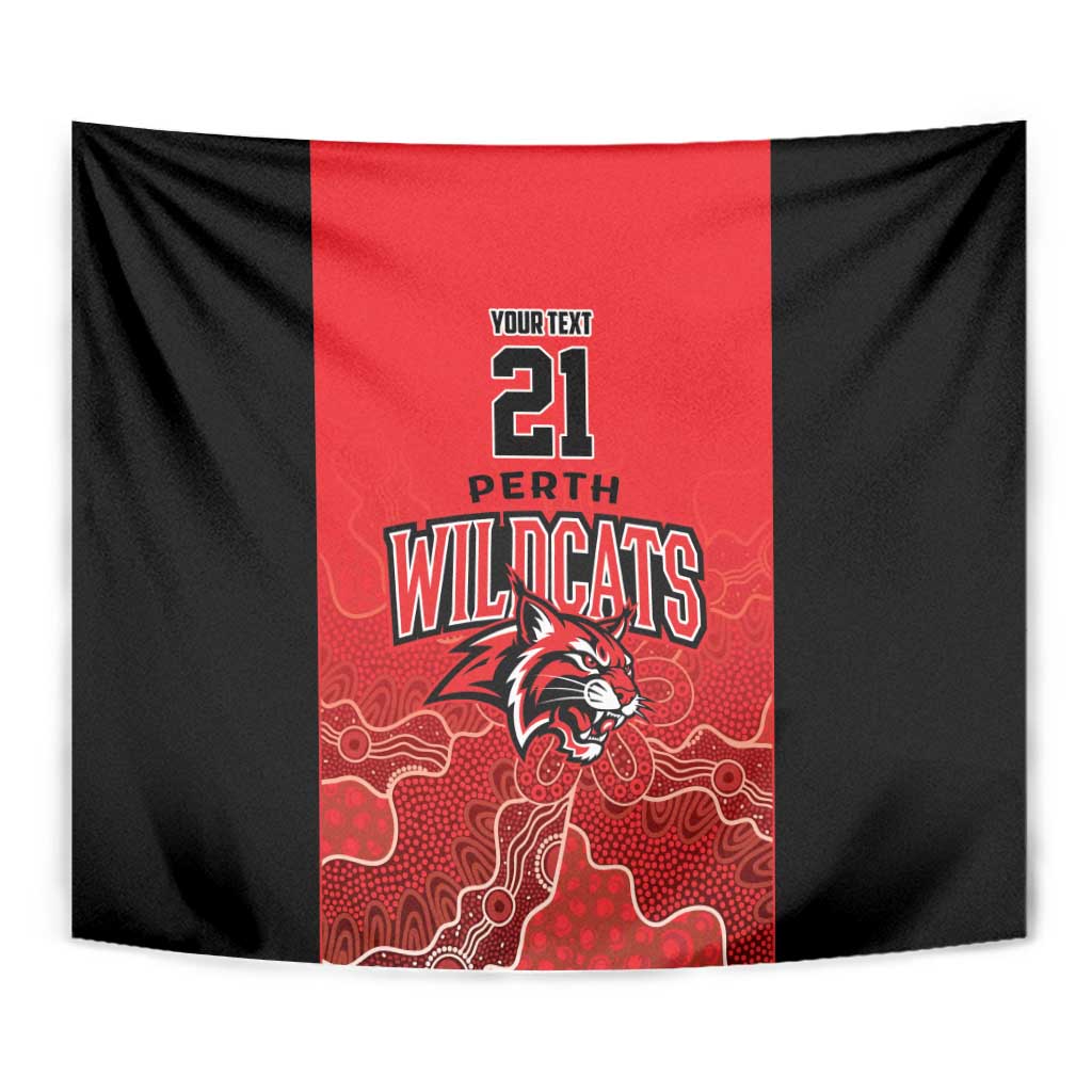 Basketball Custom Perth Tapestry Simple Australian Dot Art - Aussie Hoodie