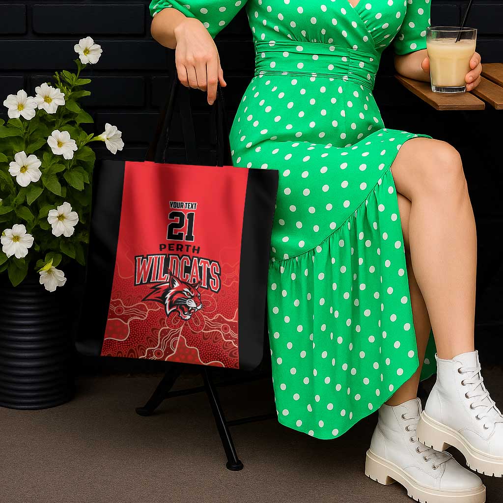 Basketball Custom Perth Tote Bag Simple Australian Dot Art - Aussie Hoodie