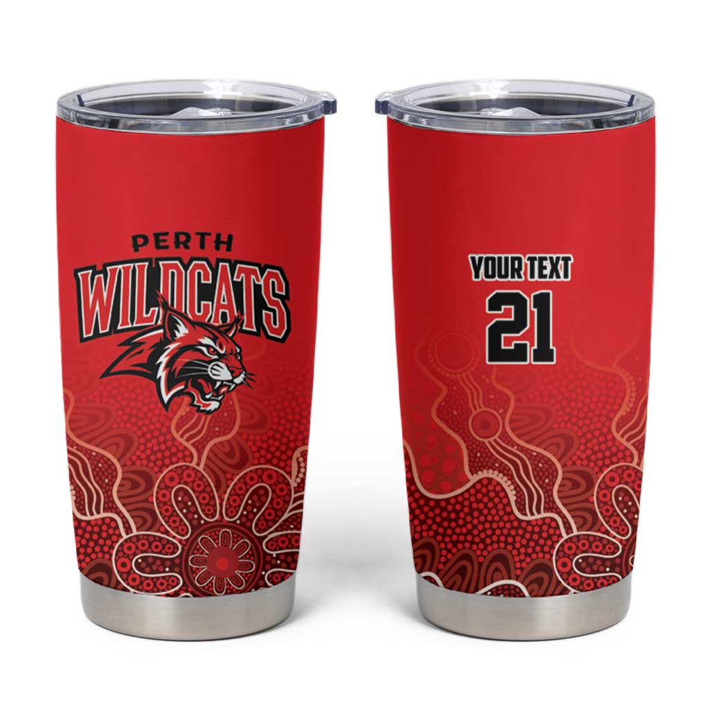 Basketball Custom Perth Tumbler Cup Simple Australian Dot Art - Aussie Hoodie