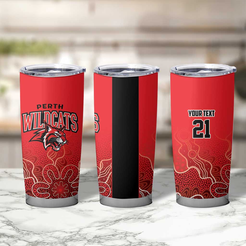 Basketball Custom Perth Tumbler Cup Simple Australian Dot Art - Aussie Hoodie