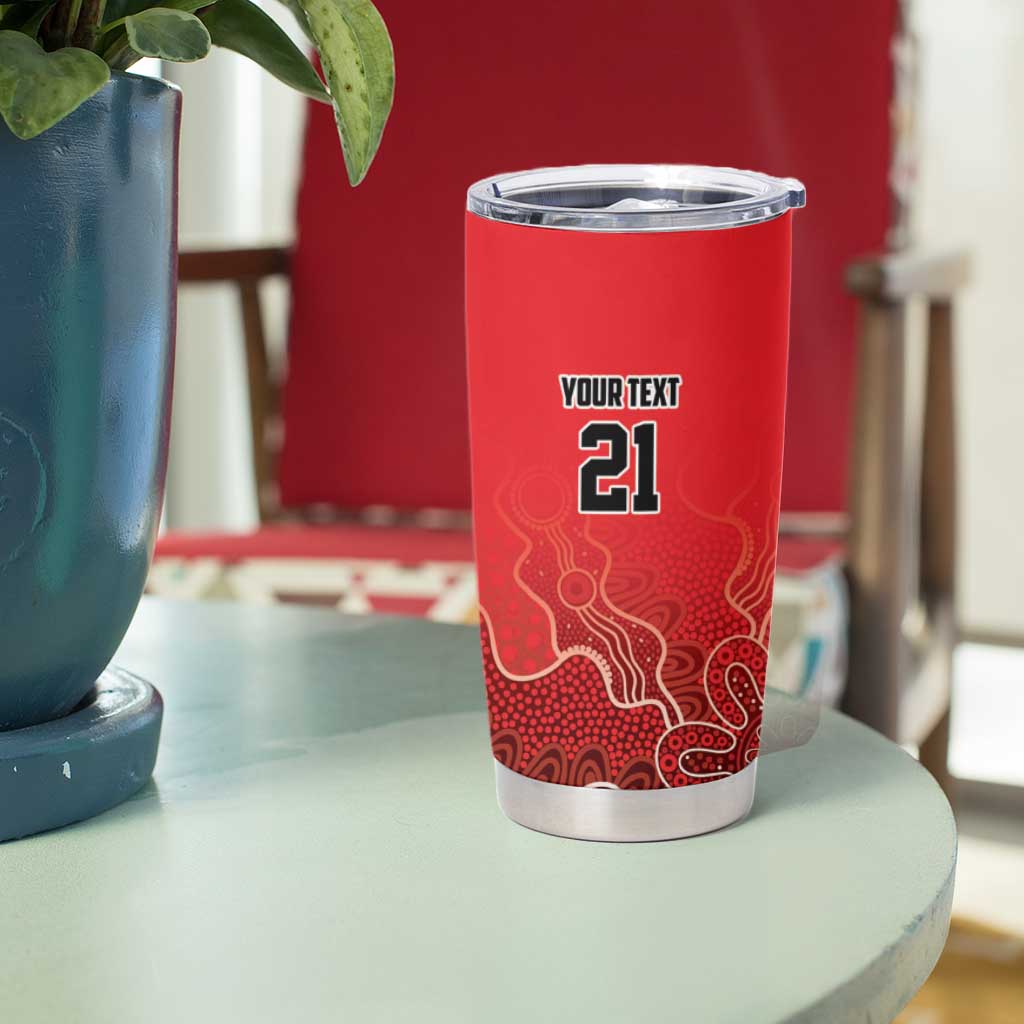 Basketball Custom Perth Tumbler Cup Simple Australian Dot Art - Aussie Hoodie