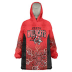 Basketball Custom Perth Wearable Blanket Hoodie Simple Australian Dot Art - Aussie Hoodie