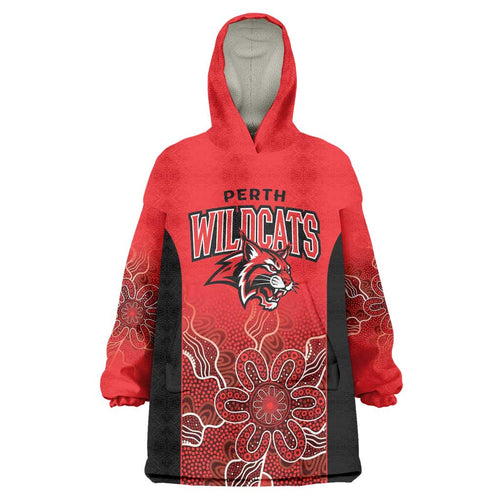 Basketball Custom Perth Wearable Blanket Hoodie Simple Australian Dot Art - Aussie Hoodie