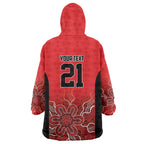 Basketball Custom Perth Wearable Blanket Hoodie Simple Australian Dot Art - Aussie Hoodie