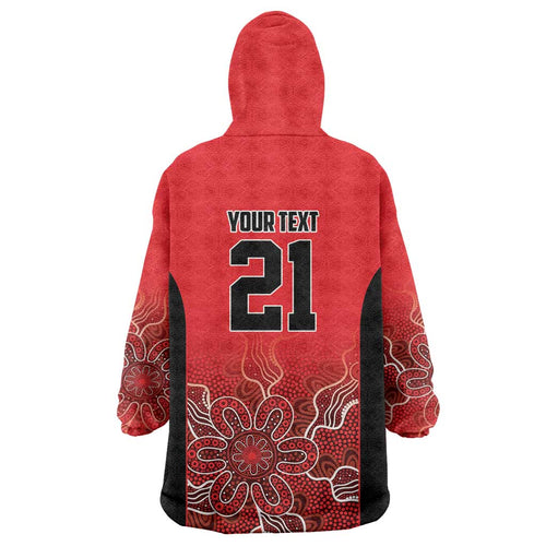 Basketball Custom Perth Wearable Blanket Hoodie Simple Australian Dot Art - Aussie Hoodie