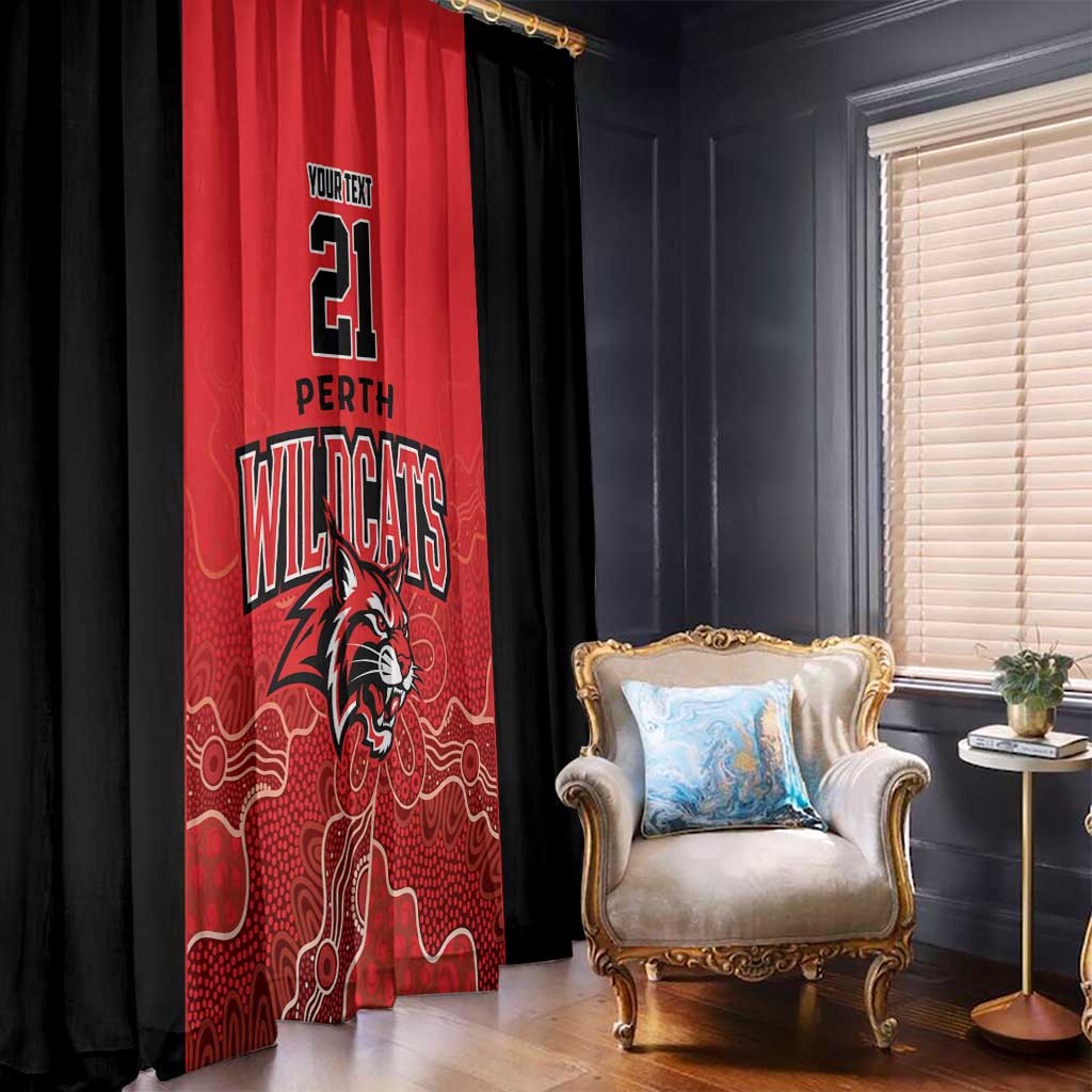Basketball Custom Perth Window Curtain Simple Australian Dot Art - Aussie Hoodie