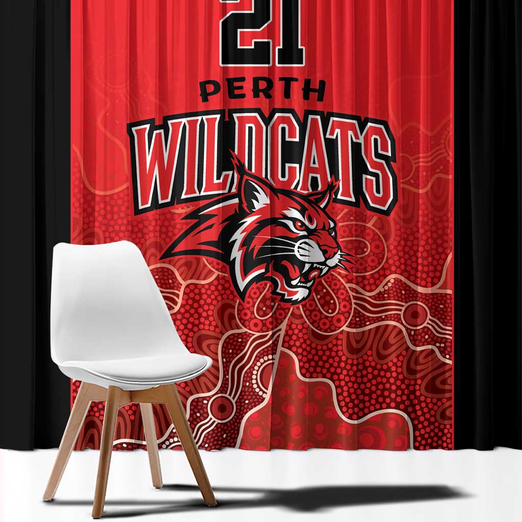 Basketball Custom Perth Window Curtain Simple Australian Dot Art - Aussie Hoodie