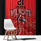 Basketball Custom Perth Window Curtain Simple Australian Dot Art - Aussie Hoodie
