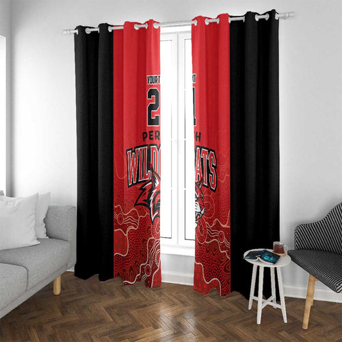 Basketball Custom Perth Window Curtain Simple Australian Dot Art - Aussie Hoodie