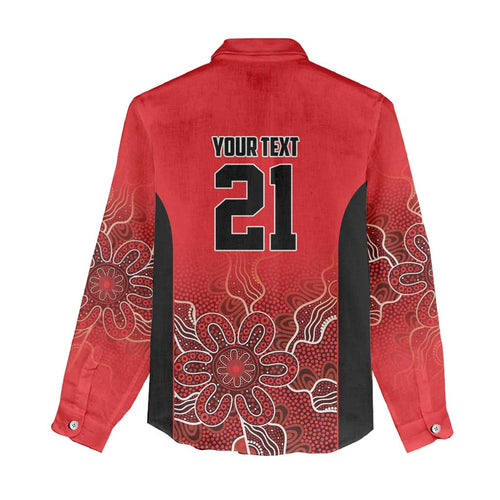 Basketball Custom Perth Women Casual Shirt Simple Australian Dot Art - Aussie Hoodie