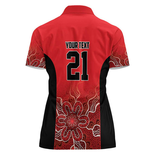Basketball Custom Perth Women Polo Shirt Simple Australian Dot Art - Aussie Hoodie