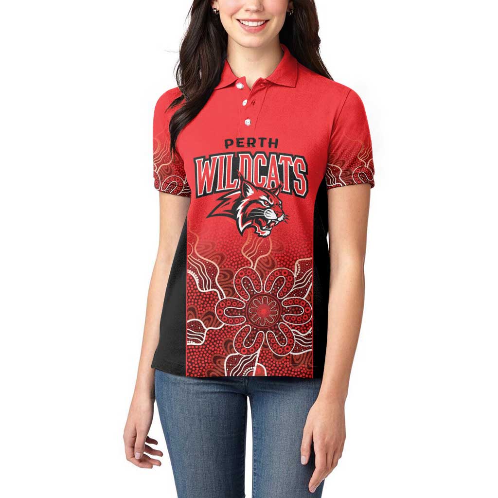 Basketball Custom Perth Women Polo Shirt Simple Australian Dot Art - Aussie Hoodie
