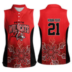 Basketball Custom Perth Women Sleeveless Polo Shirt Simple Australian Dot Art - Aussie Hoodie
