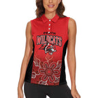 Basketball Custom Perth Women Sleeveless Polo Shirt Simple Australian Dot Art - Aussie Hoodie