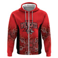 Basketball Custom Perth Zip Hoodie Simple Australian Dot Art - Aussie Hoodie