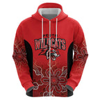 Basketball Custom Perth Zip Hoodie Simple Australian Dot Art - Aussie Hoodie