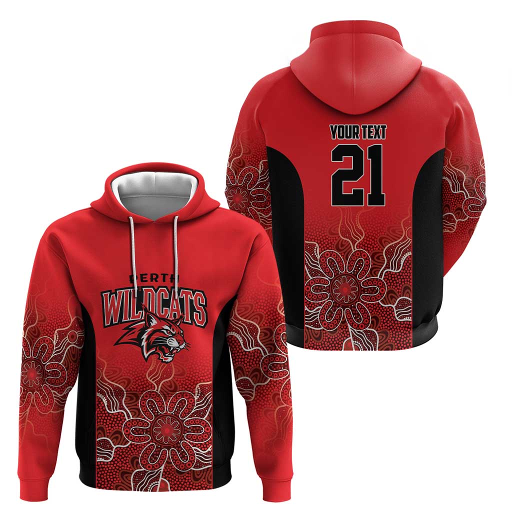 Basketball Custom Perth Zip Hoodie Simple Australian Dot Art - Aussie Hoodie