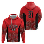 Basketball Custom Perth Zip Hoodie Simple Australian Dot Art - Aussie Hoodie