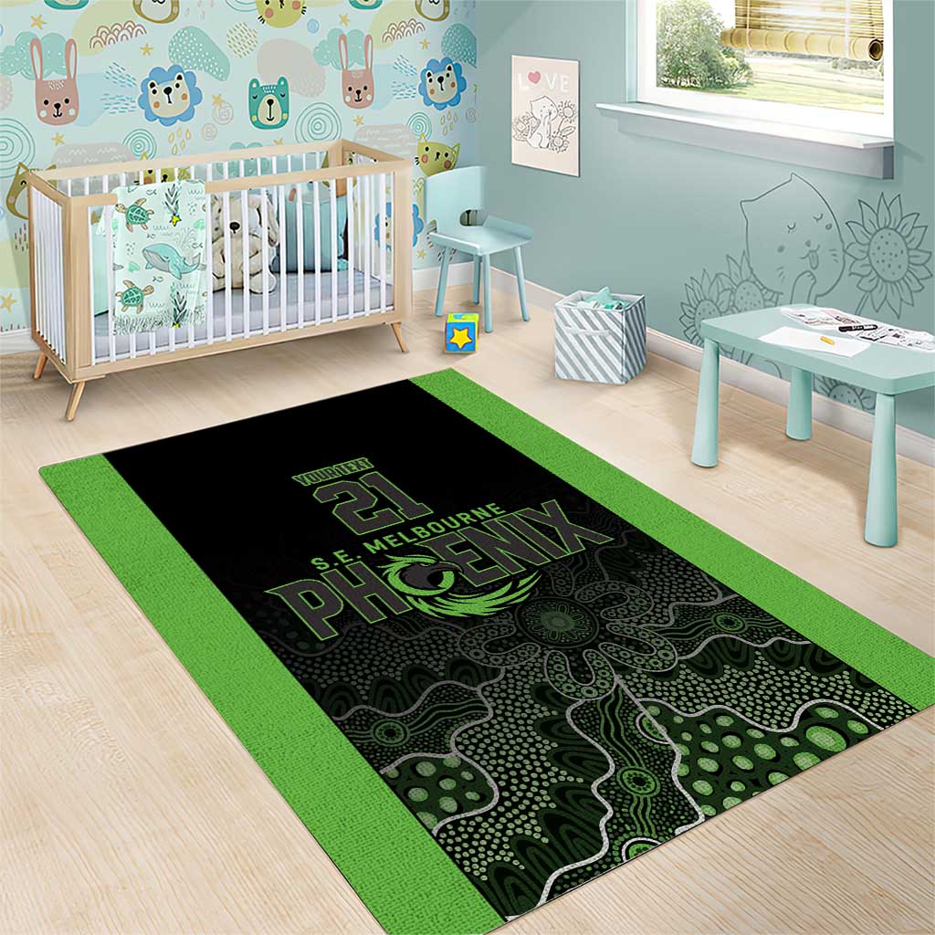 Basketball Custom South East Melbourne Area Rug Simple Australian Dot Art - Aussie Hoodie