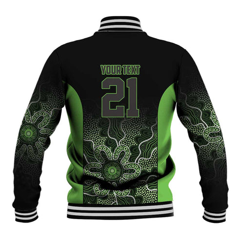 Basketball Custom South East Melbourne Baseball Jacket Simple Australian Dot Art - Aussie Hoodie