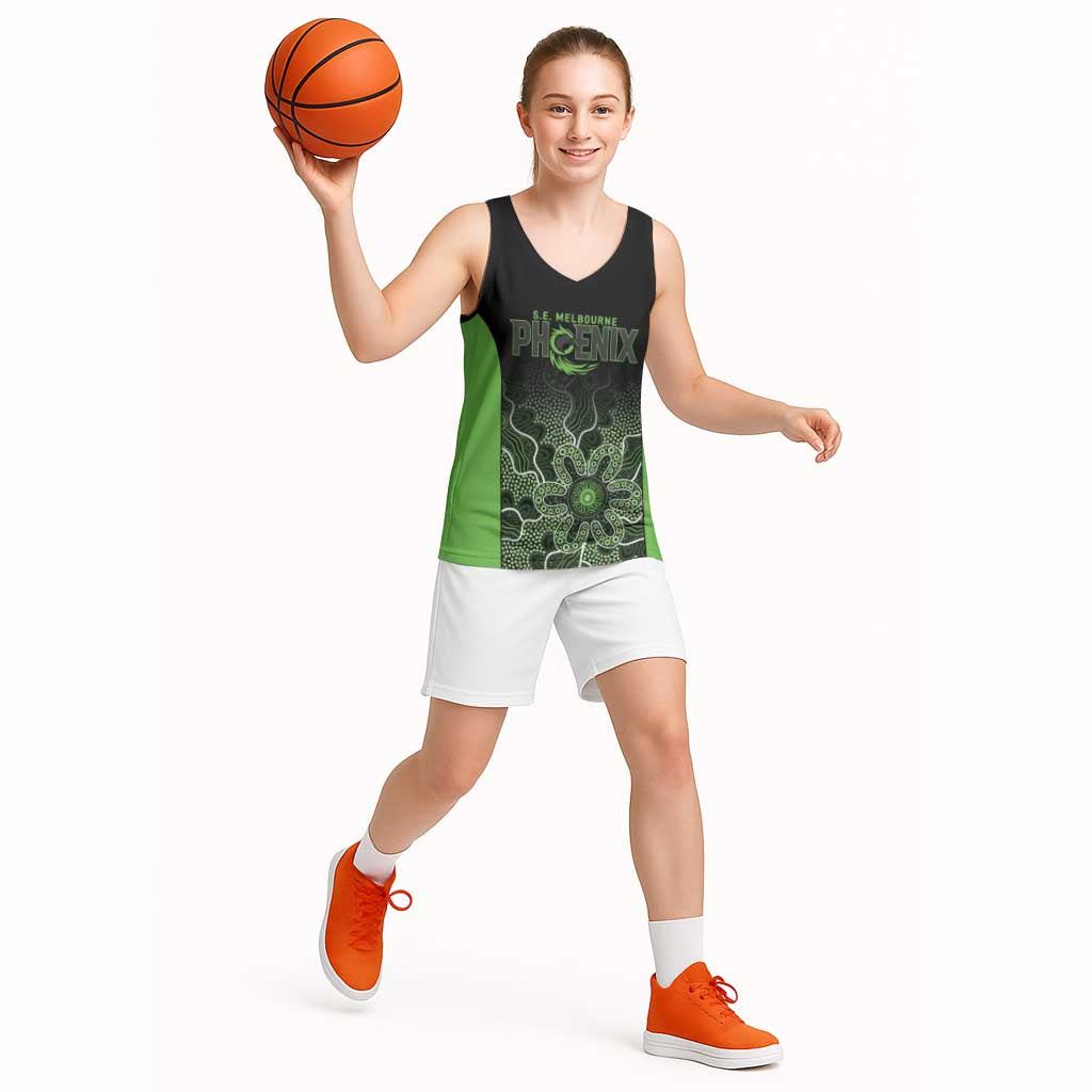 Basketball Custom South East Melbourne Basketball Jersey Simple Australian Dot Art - Aussie Hoodie