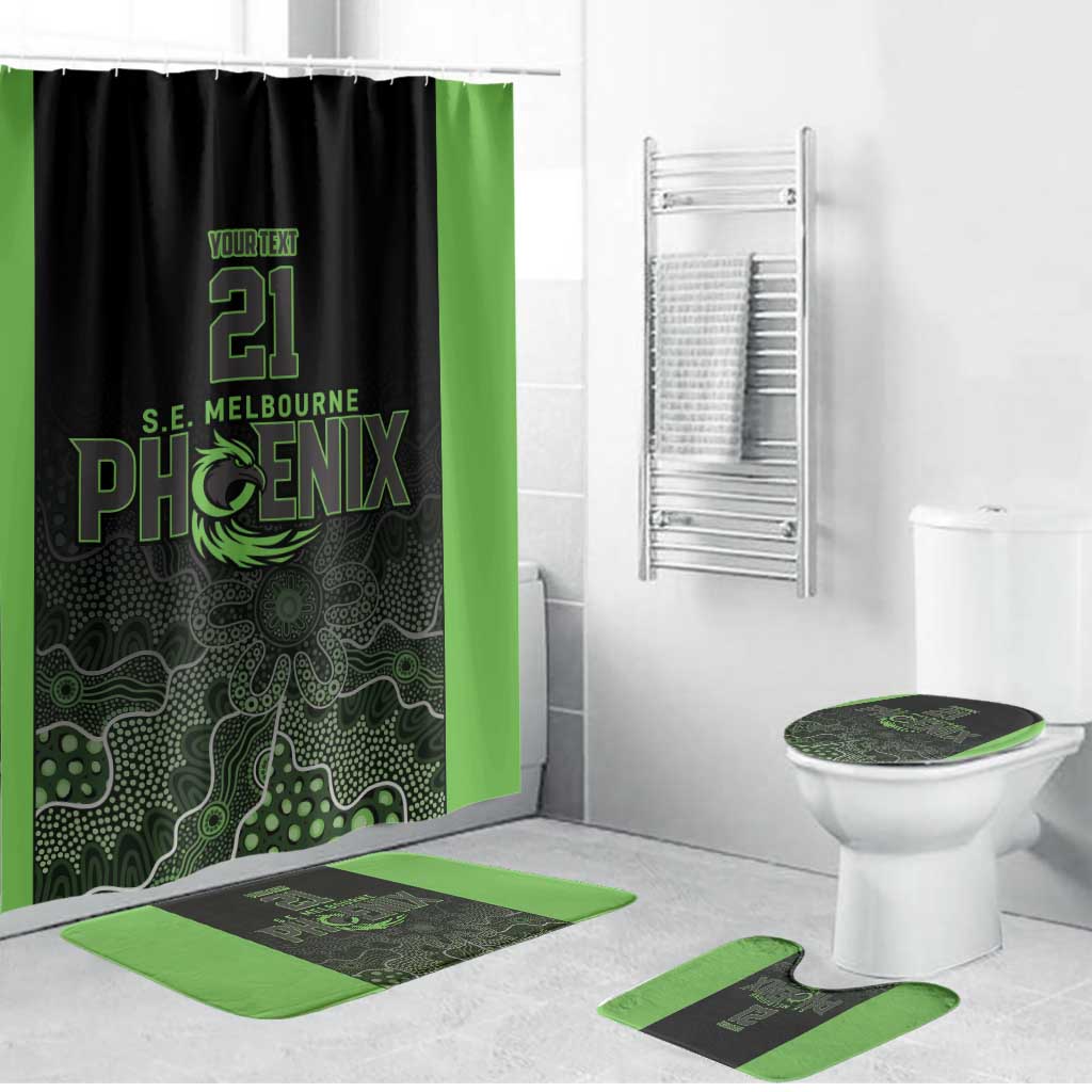 Basketball Custom South East Melbourne Bathroom Set Simple Australian Dot Art - Aussie Hoodie