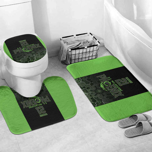 Basketball Custom South East Melbourne Bathroom Set Simple Australian Dot Art - Aussie Hoodie