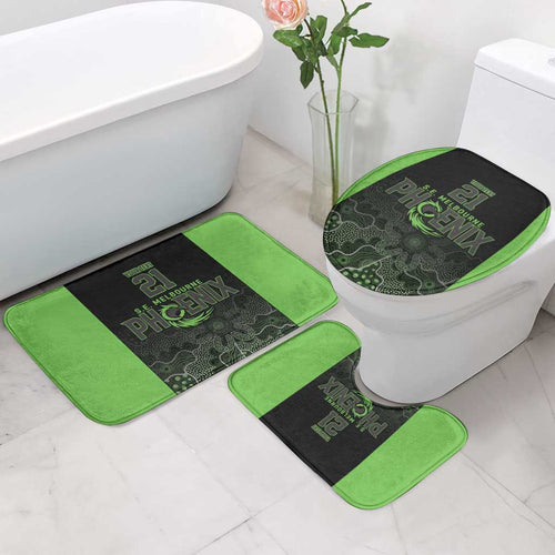 Basketball Custom South East Melbourne Bathroom Set Simple Australian Dot Art - Aussie Hoodie