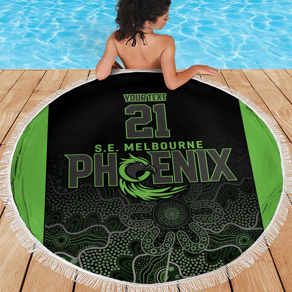 Basketball Custom South East Melbourne Beach Blanket Simple Australian Dot Art - Aussie Hoodie