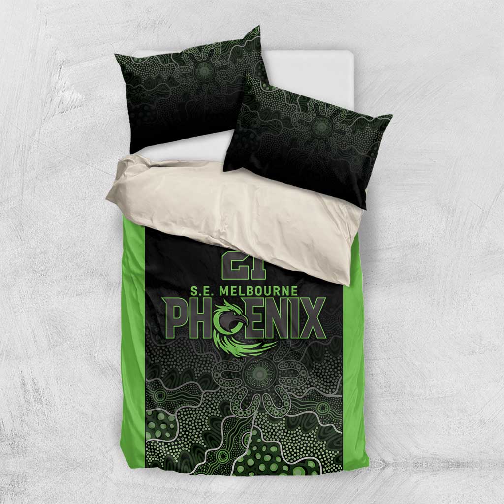 Basketball Custom South East Melbourne Bedding Set Simple Australian Dot Art - Aussie Hoodie