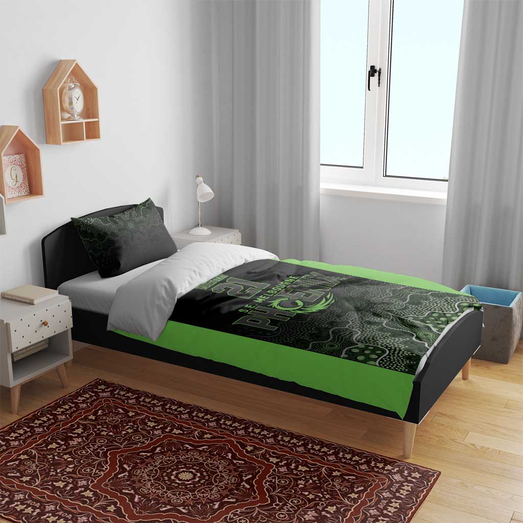 Basketball Custom South East Melbourne Bedding Set Simple Australian Dot Art - Aussie Hoodie