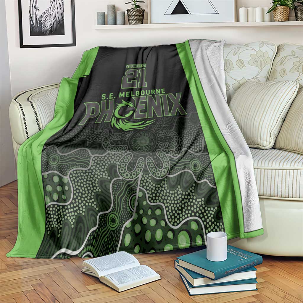 Basketball Custom South East Melbourne Blanket Simple Australian Dot Art - Aussie Hoodie