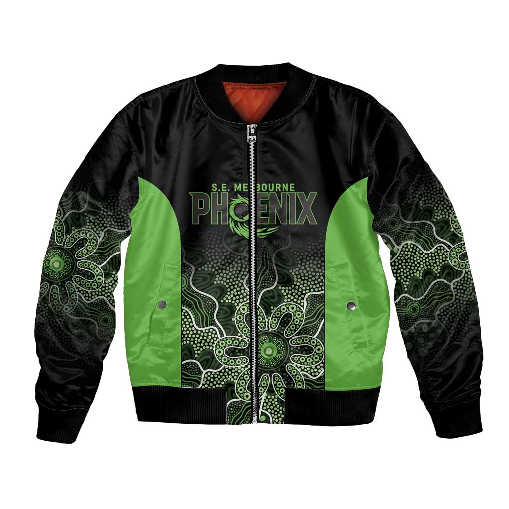 Basketball Custom South East Melbourne Bomber Jacket Simple Australian Dot Art - Aussie Hoodie