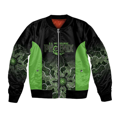 Basketball Custom South East Melbourne Bomber Jacket Simple Australian Dot Art - Aussie Hoodie
