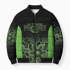 Basketball Custom South East Melbourne Bomber Puffer Jacket Simple Australian Dot Art - Aussie Hoodie