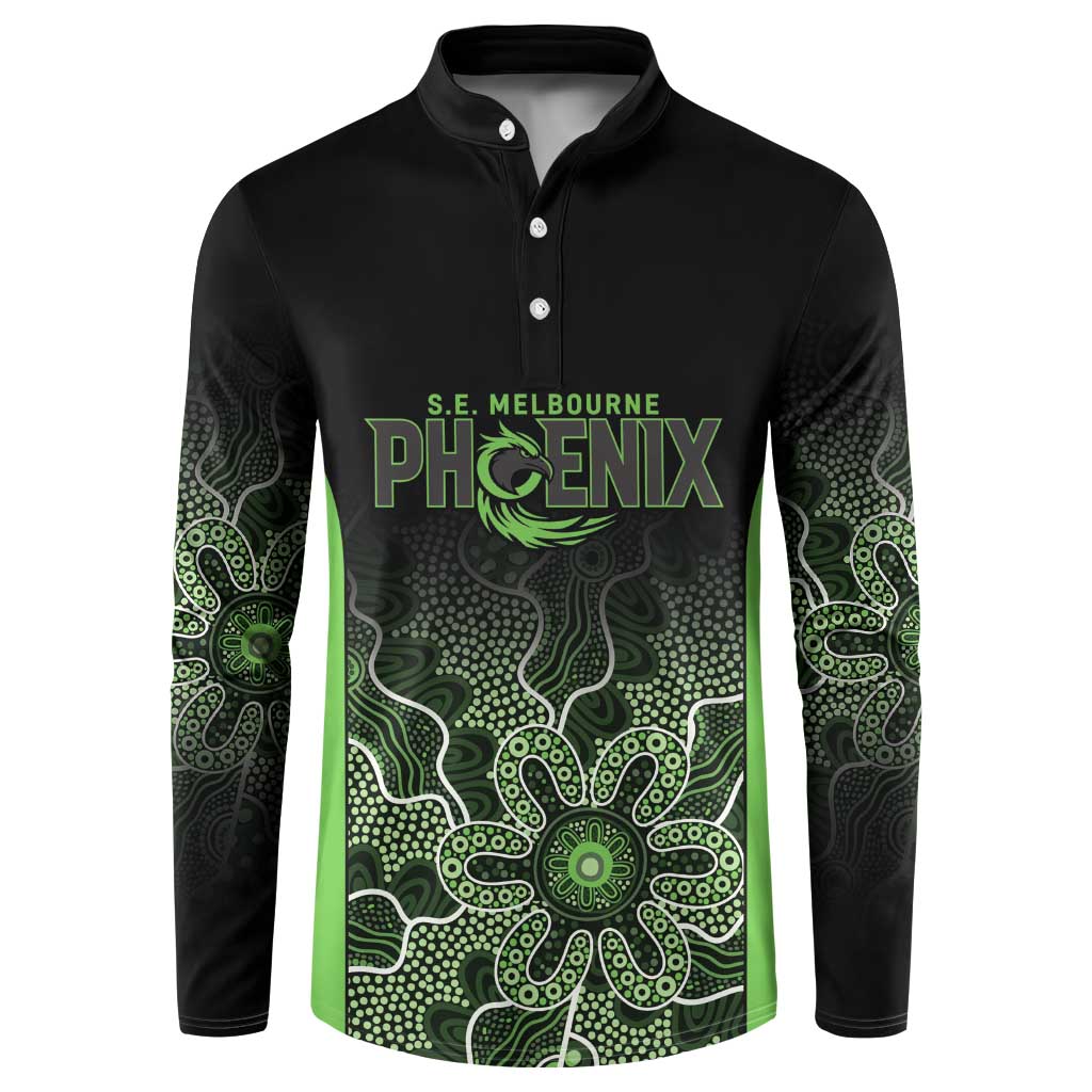 Basketball Custom South East Melbourne Button Sweatshirt Simple Australian Dot Art - Aussie Hoodie