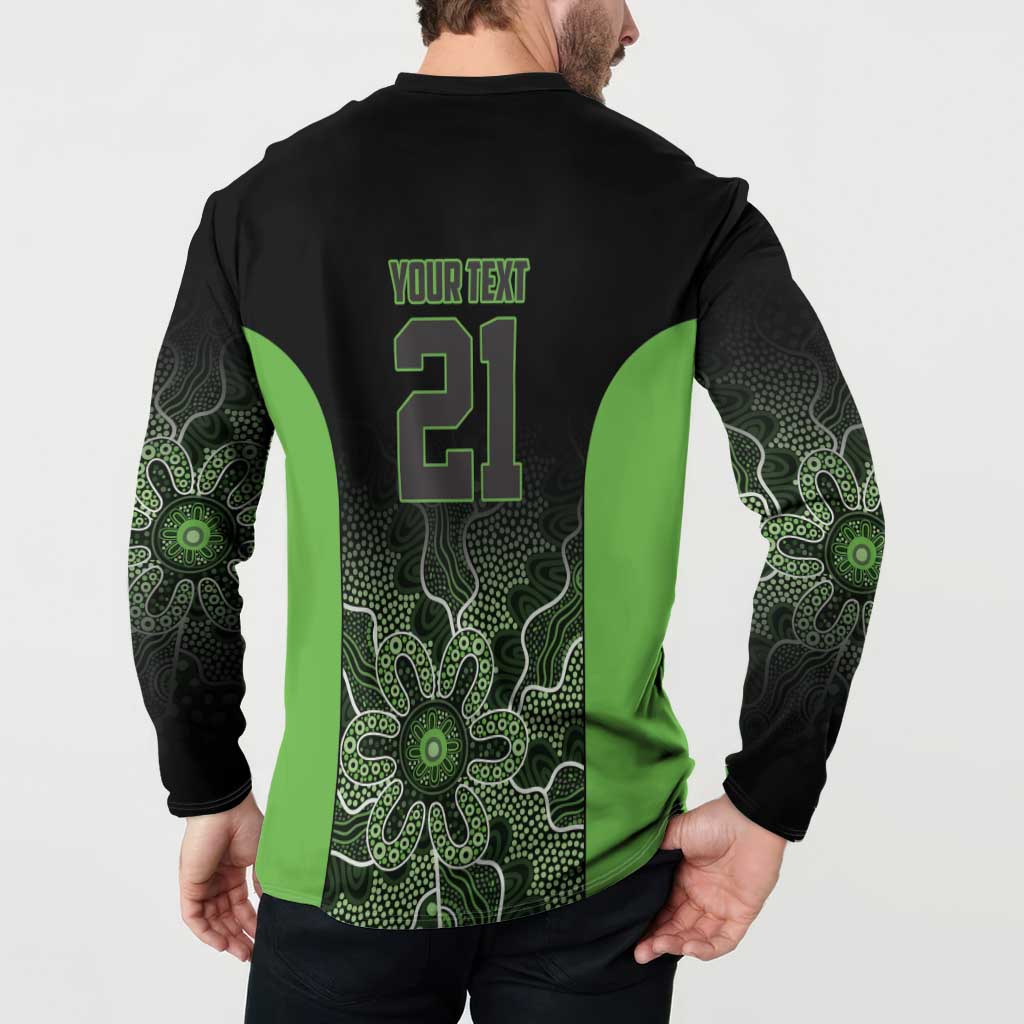 Basketball Custom South East Melbourne Button Sweatshirt Simple Australian Dot Art - Aussie Hoodie