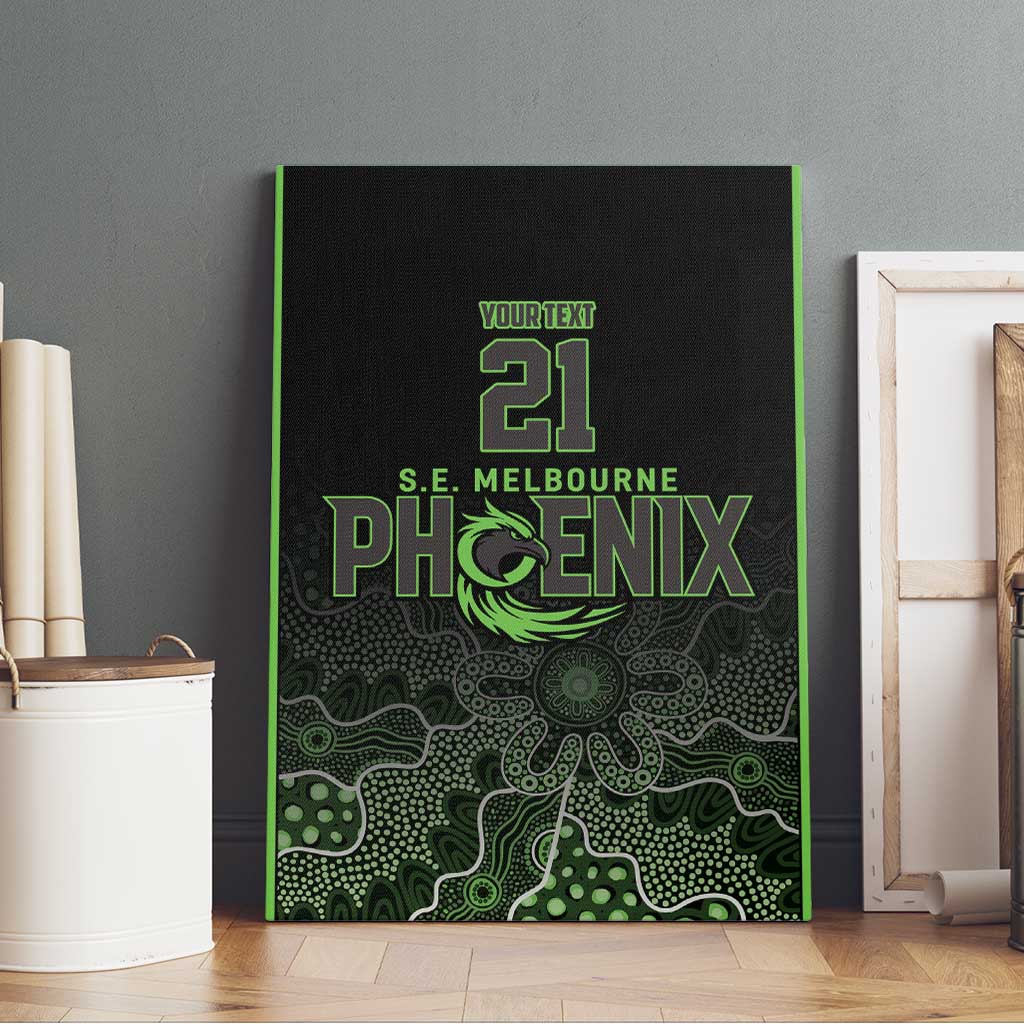 Basketball Custom South East Melbourne Canvas Wall Art Simple Australian Dot Art - Aussie Hoodie