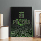 Basketball Custom South East Melbourne Canvas Wall Art Simple Australian Dot Art - Aussie Hoodie