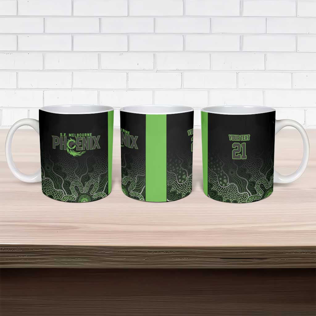 Basketball Custom South East Melbourne Ceramic Mug Simple Australian Dot Art - Aussie Hoodie