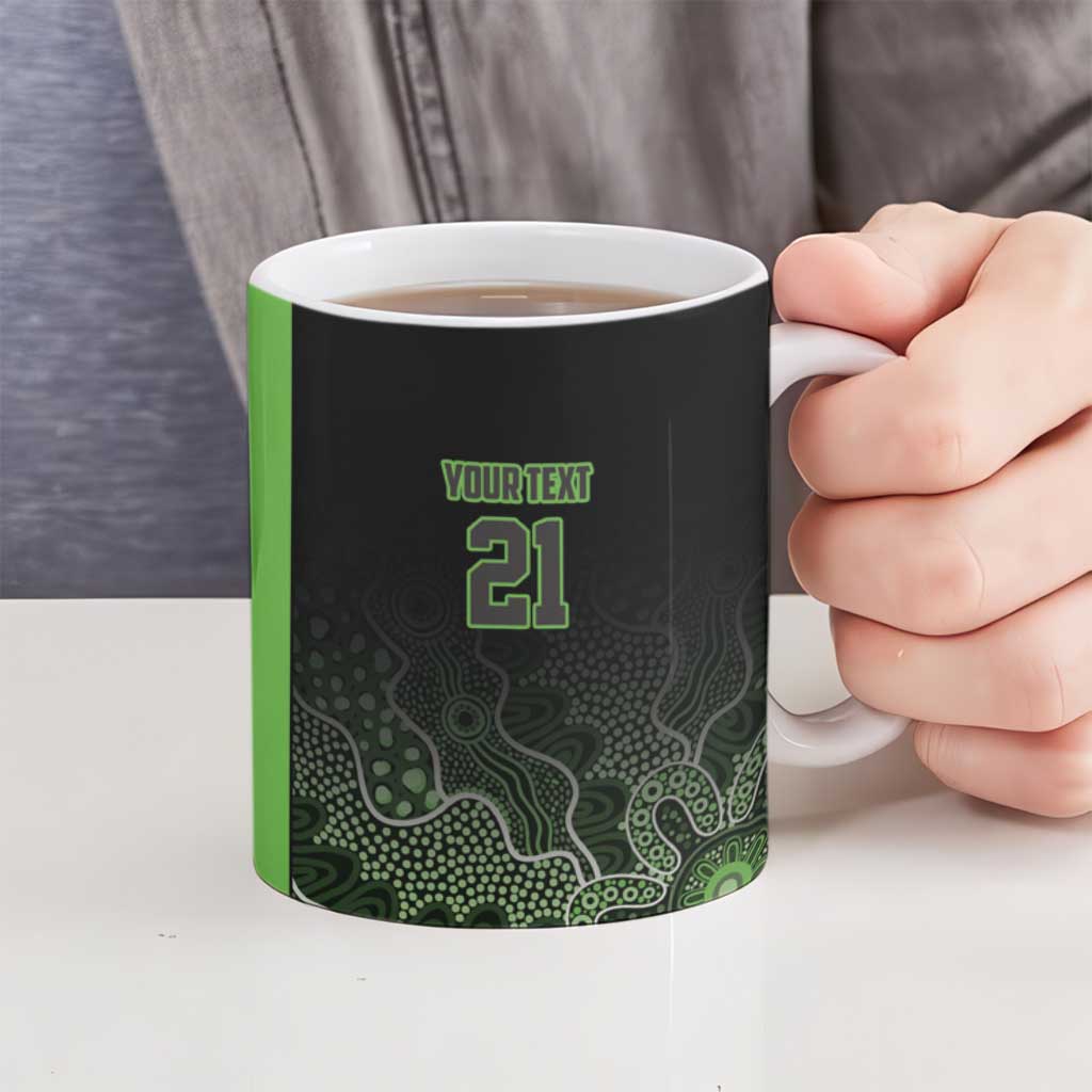 Basketball Custom South East Melbourne Ceramic Mug Simple Australian Dot Art - Aussie Hoodie