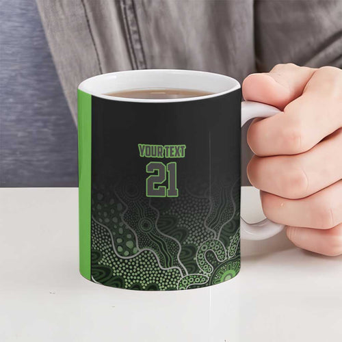 Basketball Custom South East Melbourne Ceramic Mug Simple Australian Dot Art - Aussie Hoodie