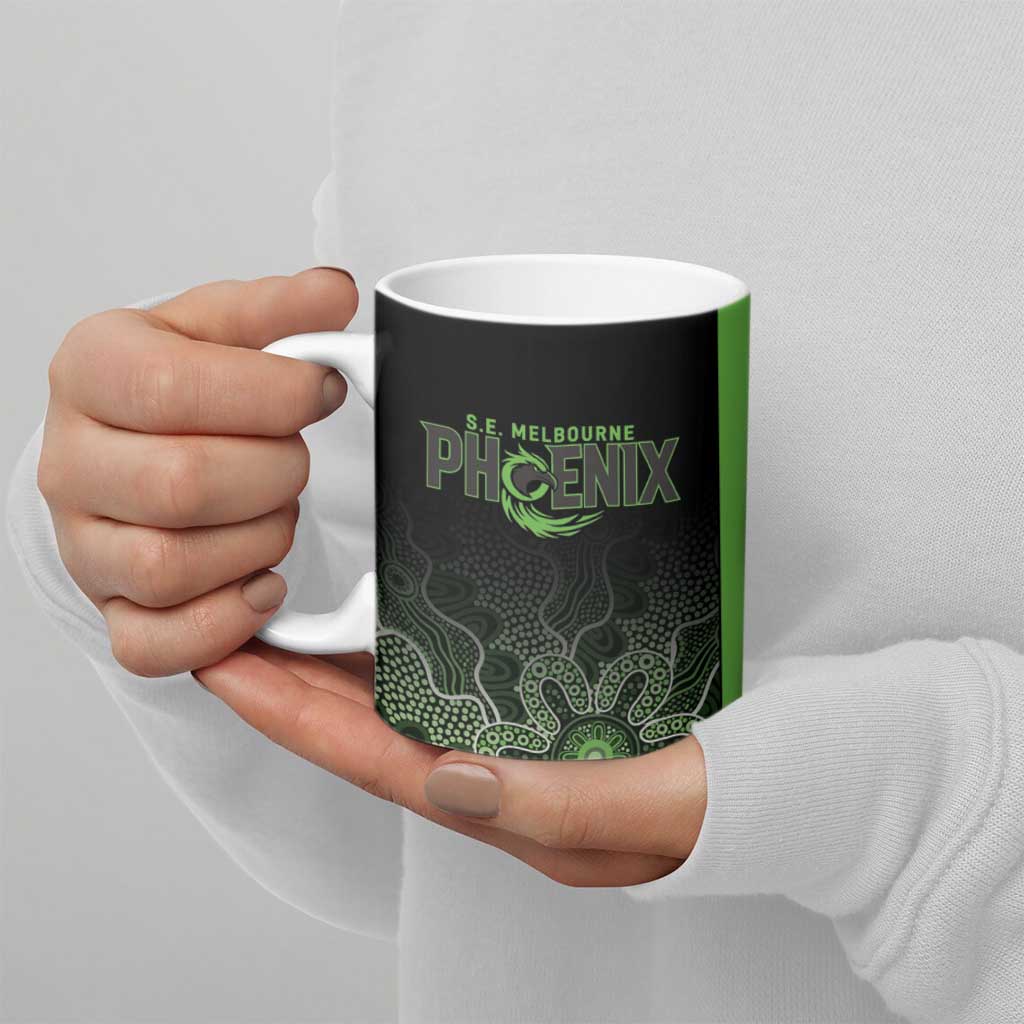 Basketball Custom South East Melbourne Ceramic Mug Simple Australian Dot Art - Aussie Hoodie