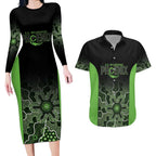 Basketball Custom South East Melbourne Couples Matching Long Sleeve Bodycon Dress and Hawaiian Shirt Simple Australian Dot Art - Aussie Hoodie