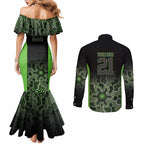 Basketball Custom South East Melbourne Couples Matching Mermaid Dress and Long Sleeve Button Shirt Simple Australian Dot Art - Aussie Hoodie