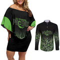 Basketball Custom South East Melbourne Couples Matching Off Shoulder Short Dress and Long Sleeve Button Shirt Simple Australian Dot Art - Aussie Hoodie