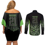 Basketball Custom South East Melbourne Couples Matching Off Shoulder Short Dress and Long Sleeve Button Shirt Simple Australian Dot Art - Aussie Hoodie